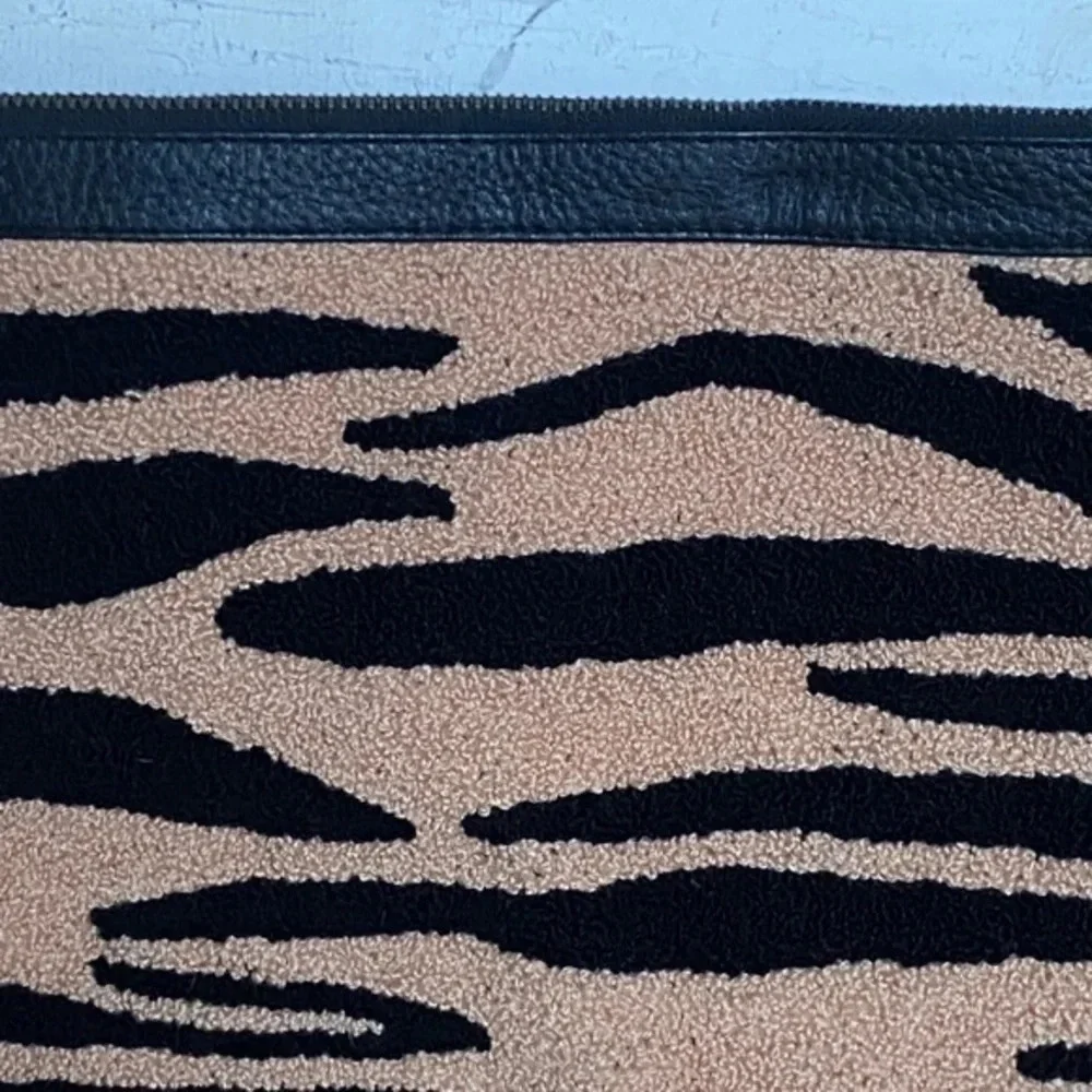 NWOT  Cleobella Animal Print Textured Clutch